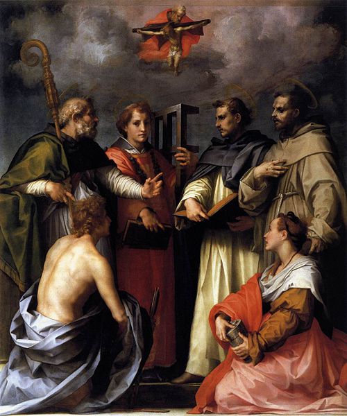 Andrea del Sarto Disputation on the Trinity